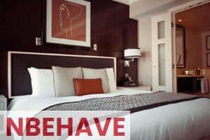 Black and Grey Bedspread on Bed and Pillow